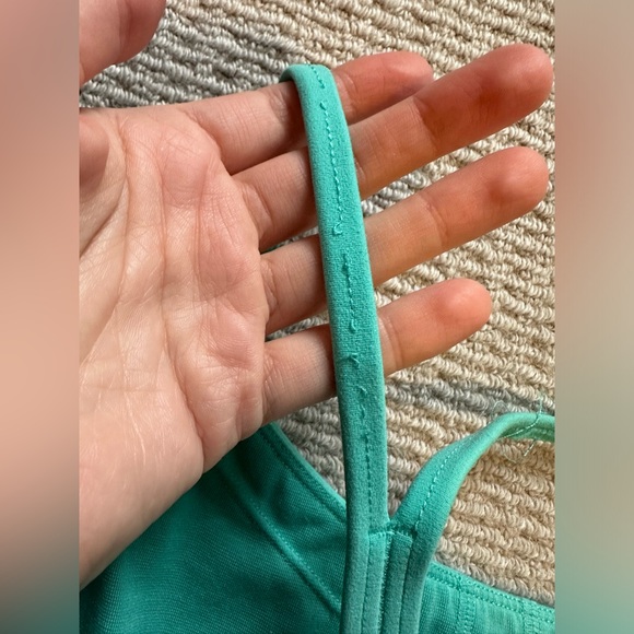 Stori Teal Blue Legging, Biker Shorts, and Crop Top Set - Picture 11 of 13